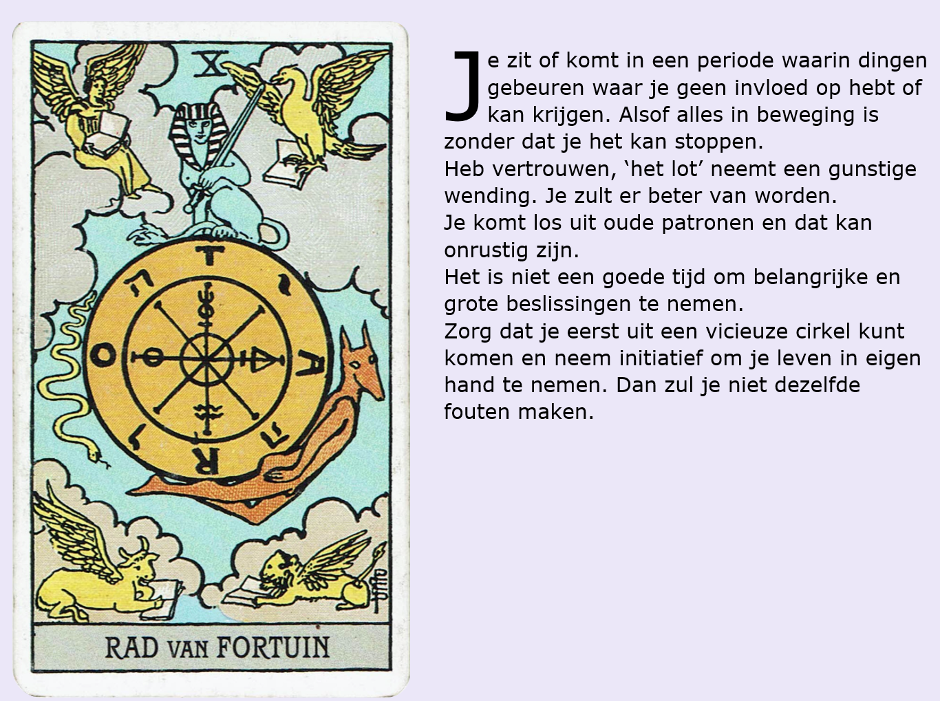 Tarot kaart van de dag