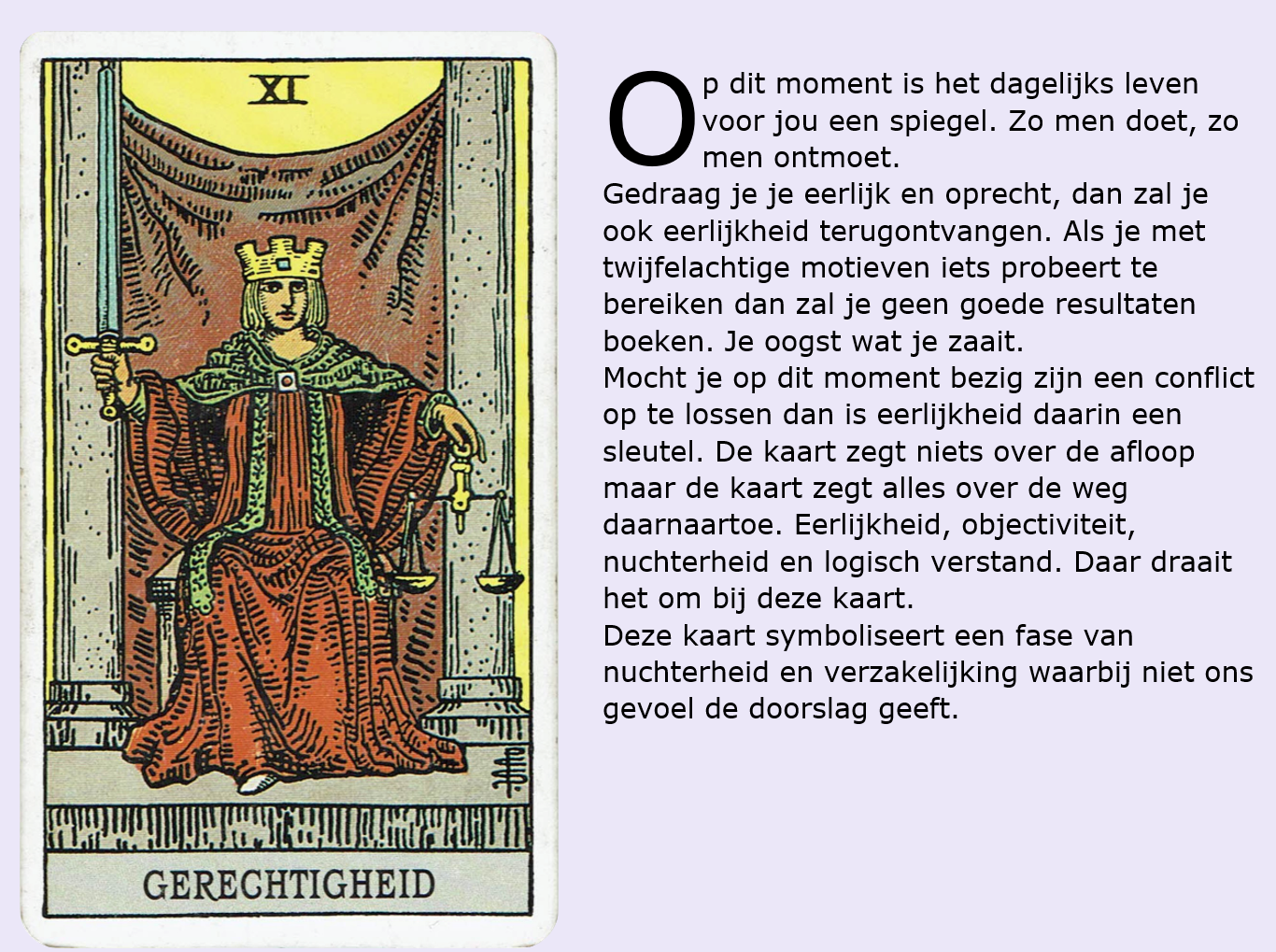 Tarot kaart van de dag