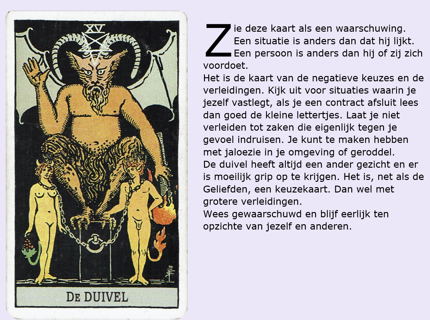 Tarot kaart van de dag