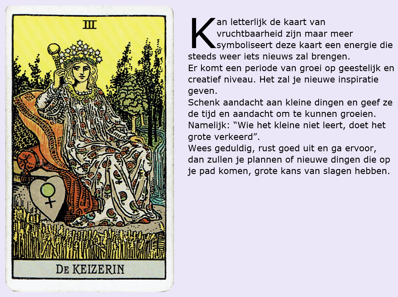Tarot kaart van de dag